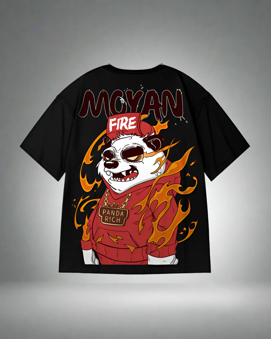 T-shirt Vibes Panda Détendu -  vibes panda - T-shirt Vibes Panda Détendu pour un Look Streetwear