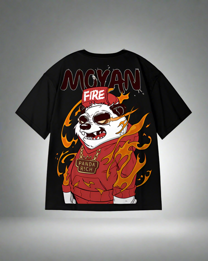 T-shirt Vibes Panda Détendu -  vibes panda - T-shirt Vibes Panda Détendu pour un Look Streetwear