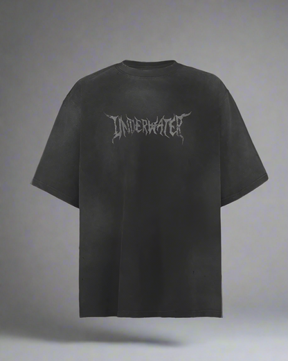 T-Shirt Vintage Tête de Démon -  bords bruts - T-Shirt Vintage Tête de Démon avec Bords Bruts