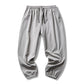 Joggers en Soie Noire Élégants