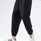 Joggers en Soie Noire Élégants