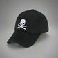 Casquette Noire Chic avec Crâne