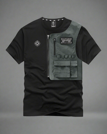 Tee-shirt Poche Intelligent pour Tous - t-shirt à poche - Tee-shirt Poche Intelligent pour Techwear Urbain