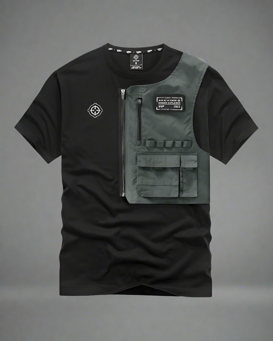 Tee-shirt Poche Intelligent pour Tous - t-shirt à poche - Tee-shirt Poche Intelligent pour Techwear Urbain