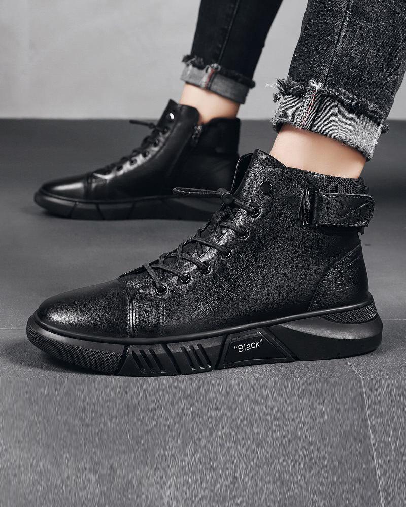 Baskets en Cuir Imperméables et Élégantes