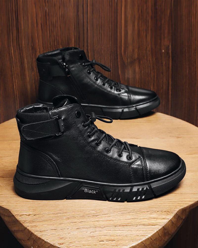 Baskets en Cuir Imperméables et Élégantes