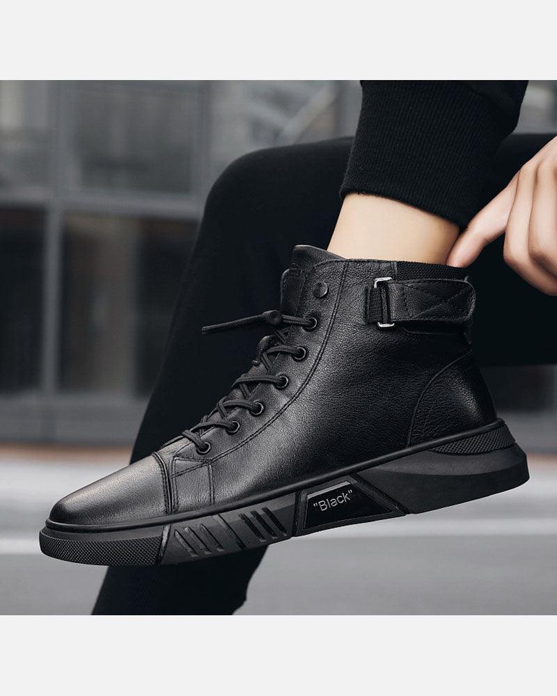 Baskets en Cuir Imperméables et Élégantes