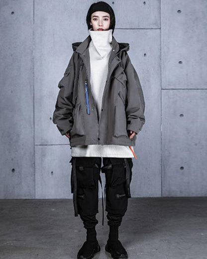 Veste à Capuche Cyberpunk Vibrante