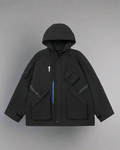 Veste à Capuche Cyberpunk Vibrante