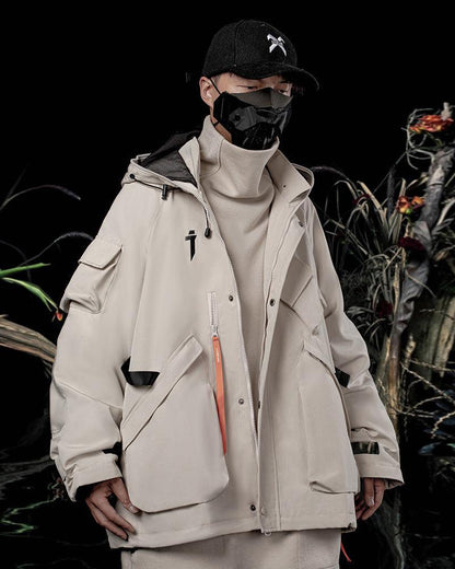 Veste à Capuche Cyberpunk Vibrante