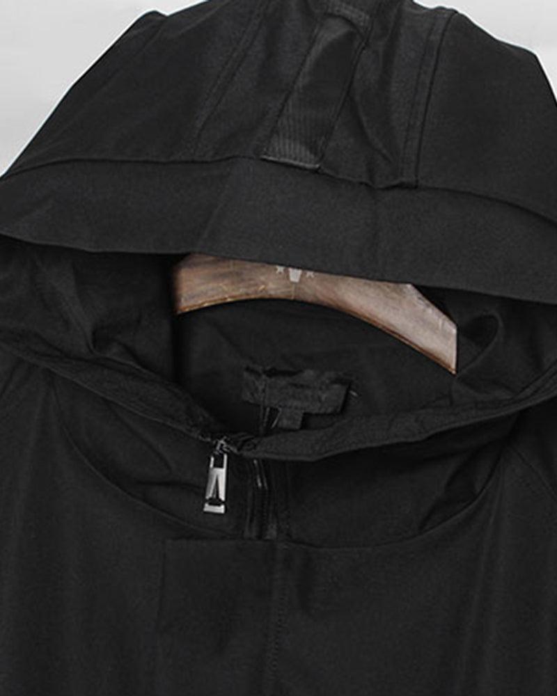Veste à Capuche avec Détail en Ruban Chic