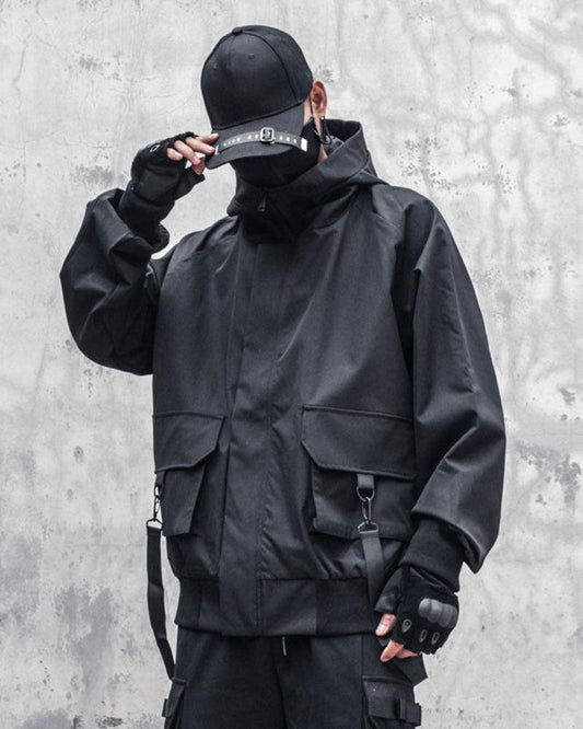 Veste à Capuche avec Détail en Ruban Chic