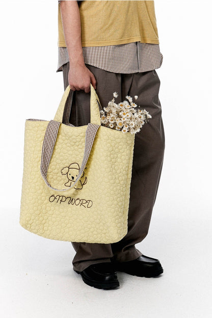 Tote Chic Réversible Matelassé -  réversible - Tote Chic Réversible Matelassé et à Carreaux