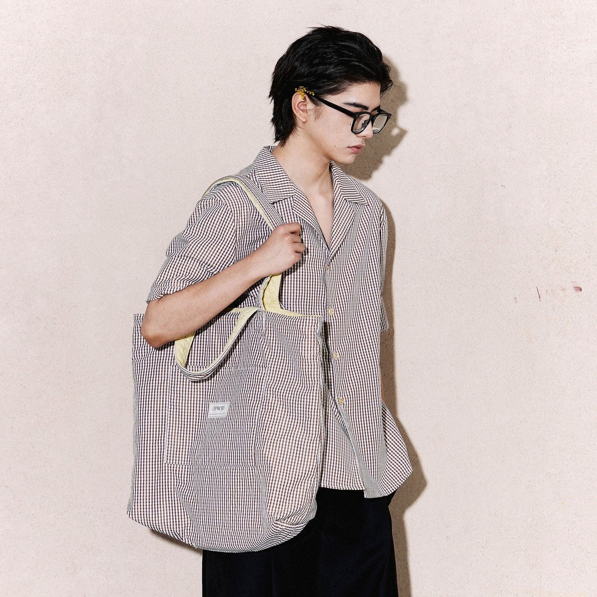Tote Chic Réversible Matelassé - sac à carreaux - Tote Chic Réversible Matelassé et à Carreaux