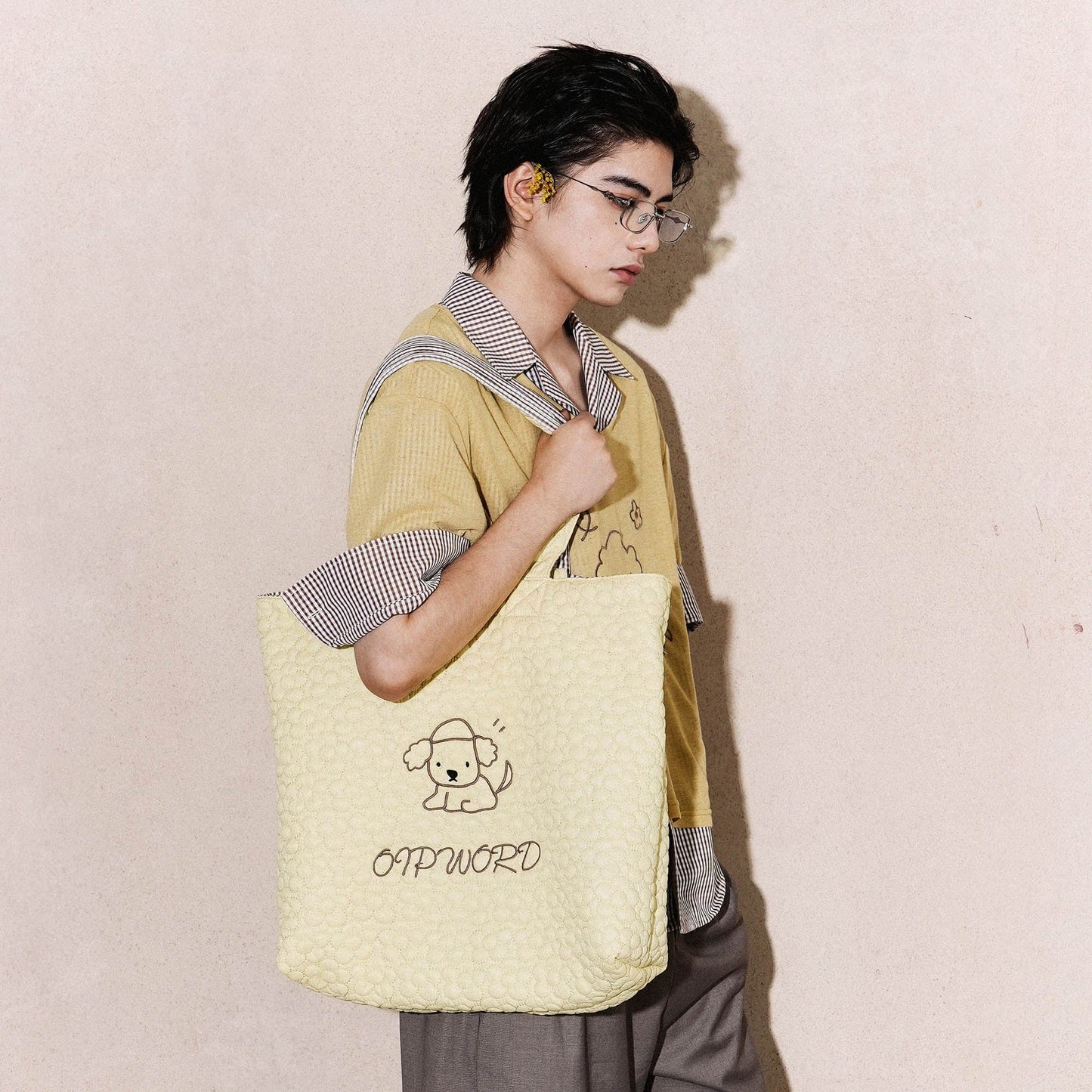 Tote Chic Réversible Matelassé - sac tote - Tote Chic Réversible Matelassé et à Carreaux