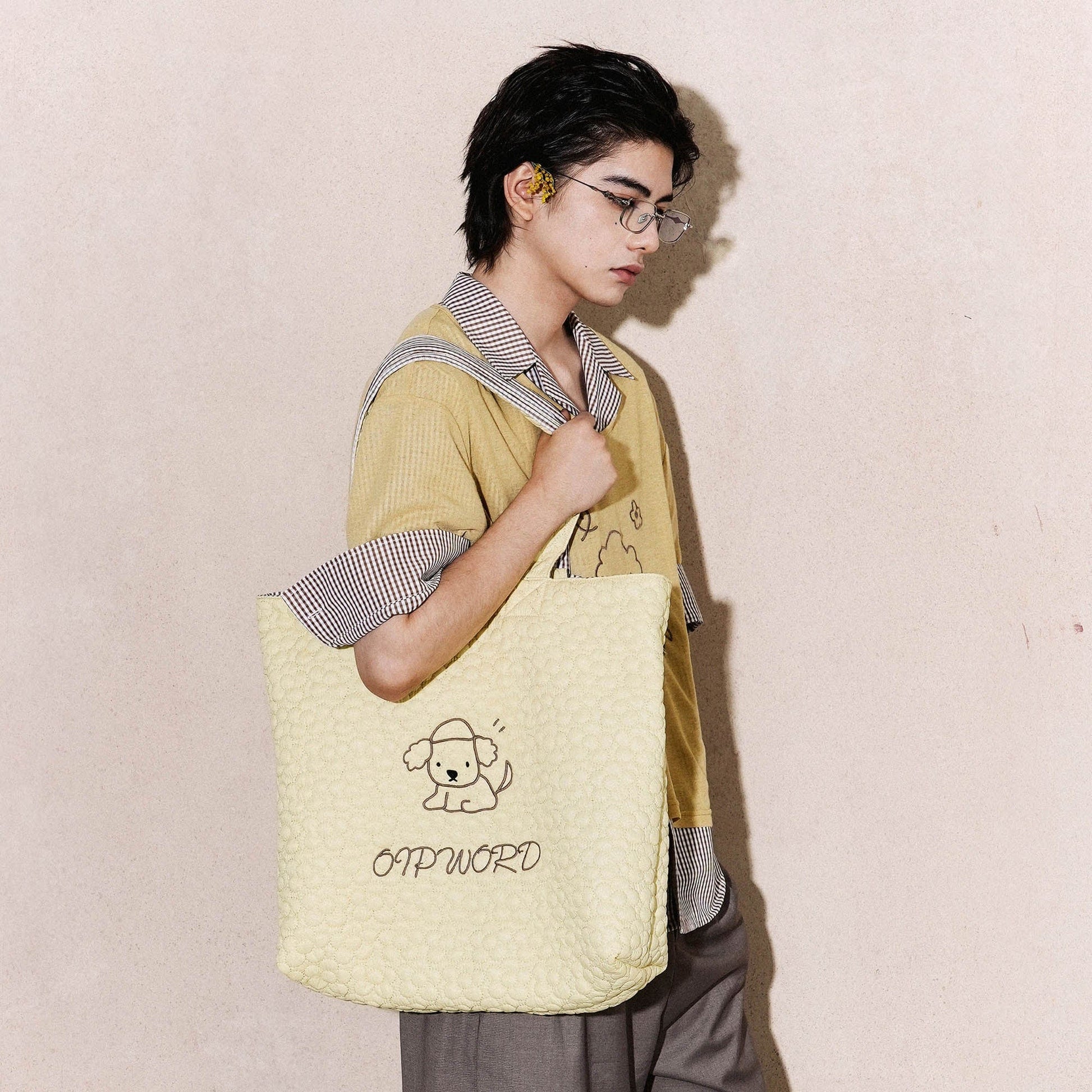 Tote Chic Réversible Matelassé - sac tote - Tote Chic Réversible Matelassé et à Carreaux