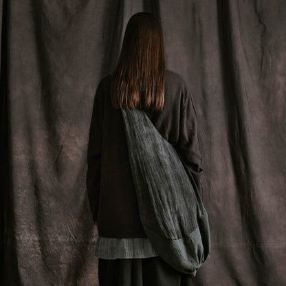 Tote Large Élégante en Croissant -  bandoulière large - Tote Large Élégante en Croissant pour un Style Unique