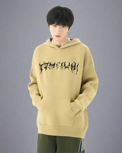 Sweat à capuche crâne urbain audacieux