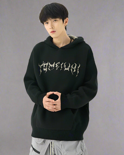 Sweat à capuche crâne urbain audacieux