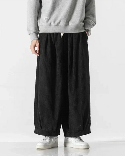 Pantalons Hakama en Velours Luxe