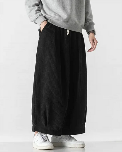 Pantalons Hakama en Velours Luxe