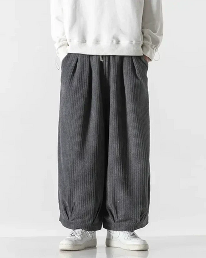Pantalons Hakama en Velours Luxe