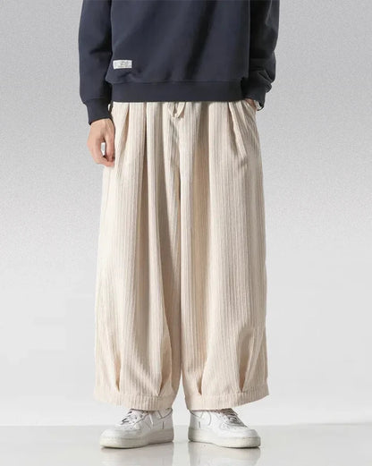 Pantalons Hakama en Velours Luxe
