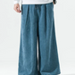 Pantalons Large en Velours Luxueux