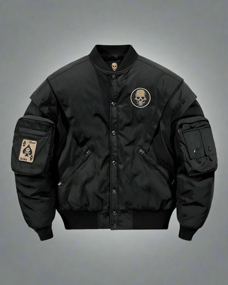 Veste Bomber Crâne Cool - veste bomber - Veste Bomber Crâne pour un style unique en hiver