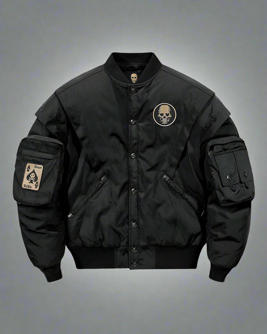 Veste Bomber Crâne Cool - veste bomber - Veste Bomber Crâne pour un style unique en hiver