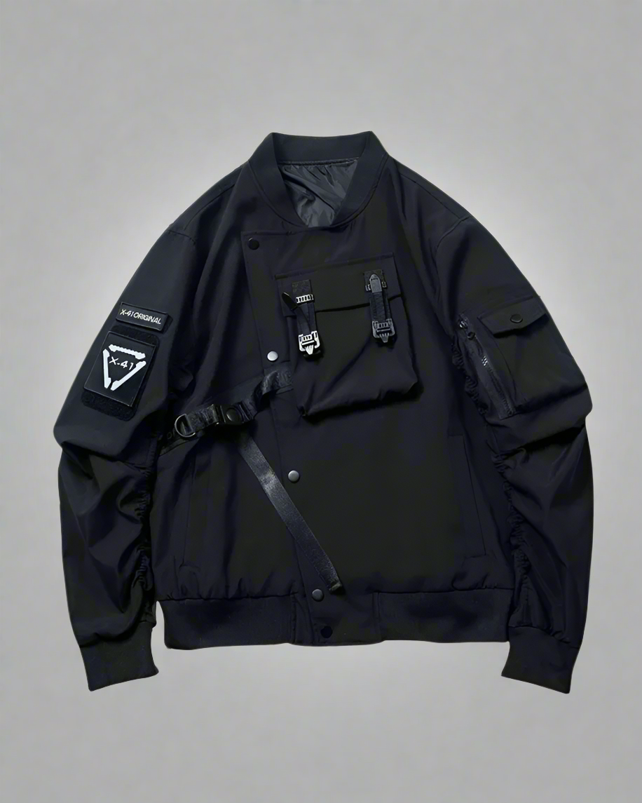 Veste Bomber Élégante Prête pour l'Espace -  techwear - Veste bomber élégante et futuriste pour un style unique