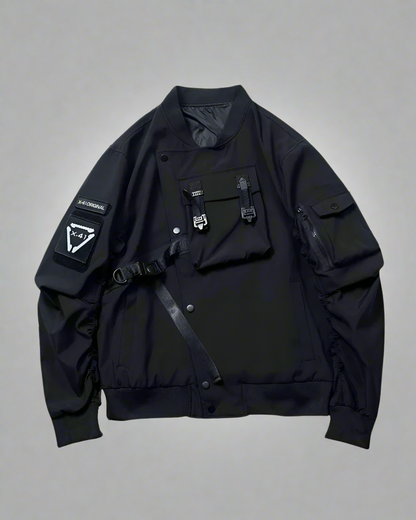 Veste Bomber Élégante Prête pour l'Espace -  techwear - Veste bomber élégante et futuriste pour un style unique