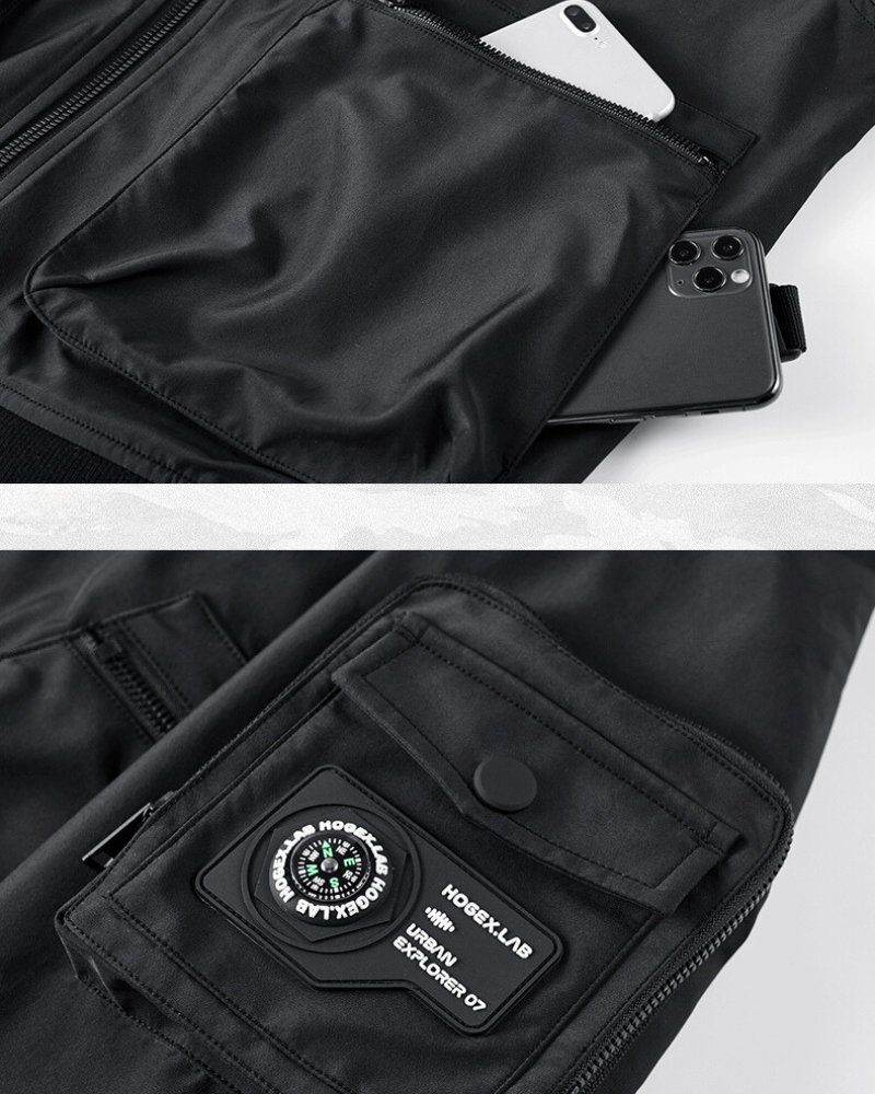 Veste Bomber Multifonctionnelle & Sac à Dos -  style urbain - Veste bomber multifonctionnelle pour un style urbain