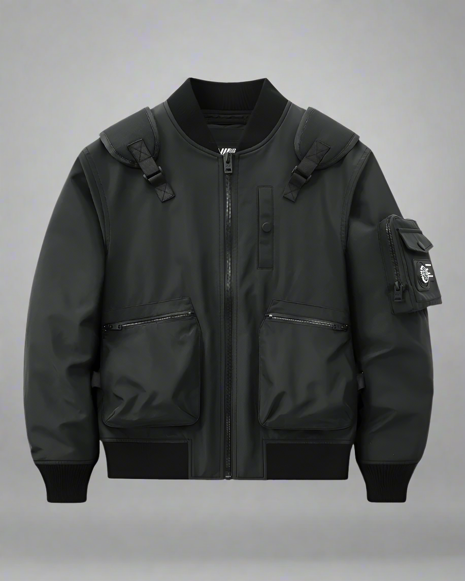 Veste Bomber Multifonctionnelle & Sac à Dos - veste bomber - Veste bomber multifonctionnelle pour un style urbain