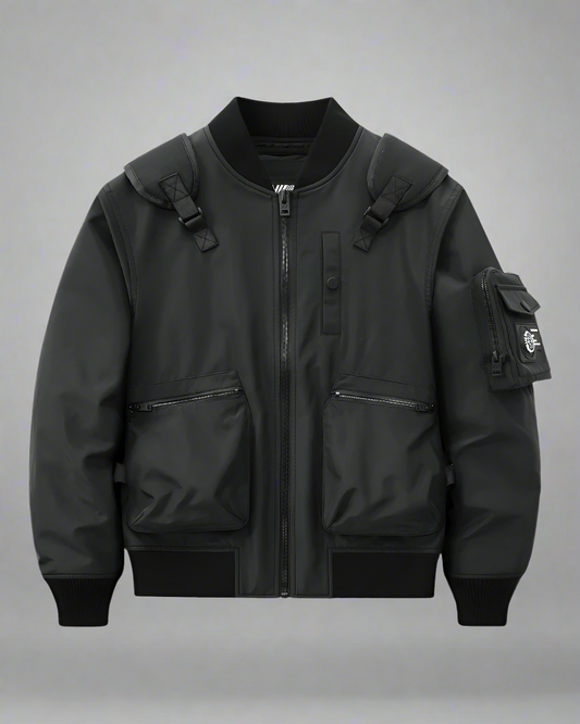 Veste Bomber Multifonctionnelle & Sac à Dos - veste bomber - Veste bomber multifonctionnelle pour un style urbain