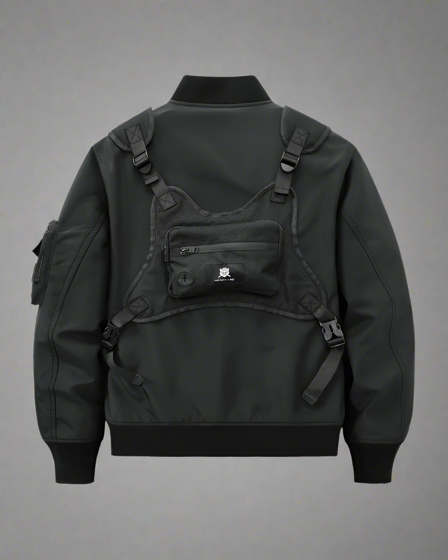 Veste Bomber Multifonctionnelle & Sac à Dos - veste techwear - Veste bomber multifonctionnelle pour un style urbain
