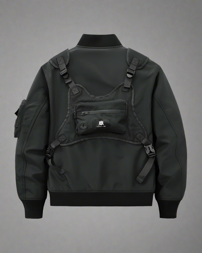 Veste Bomber Multifonctionnelle & Sac à Dos - veste techwear - Veste bomber multifonctionnelle pour un style urbain