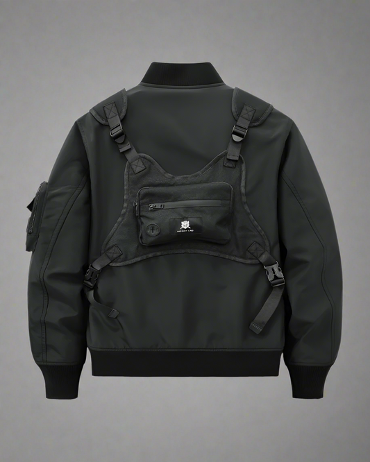 Veste Bomber Multifonctionnelle & Sac à Dos - veste techwear - Veste bomber multifonctionnelle pour un style urbain