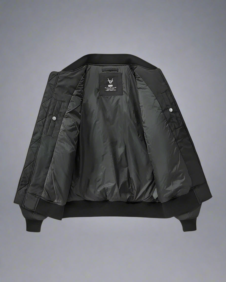 Veste Bomber Patchwork Confortable -  confortable - Veste Bomber Patchwork Confortable pour un Style Urbain