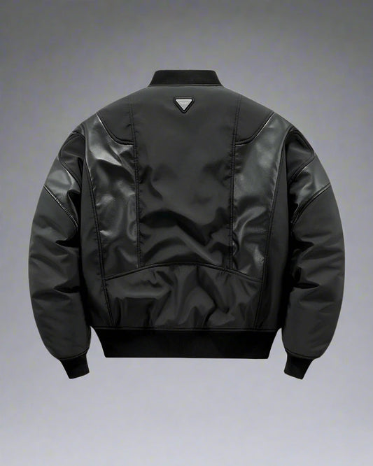 Veste Bomber Patchwork Confortable - veste stylée pour aventuriers - Veste Bomber Patchwork Confortable pour un Style Urbain