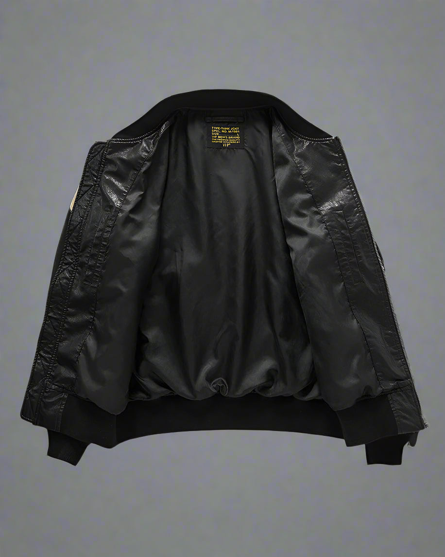 Veste Bomber Urbaine de Nouvelle Génération -  veste confortable - Veste Bomber Urbaine Élégante en Noir