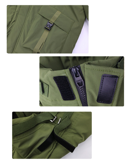 Veste à Bouche de Poisson Toutes Saisons -  veste verte - Veste à Bouche de Poisson pour un Style Urbain