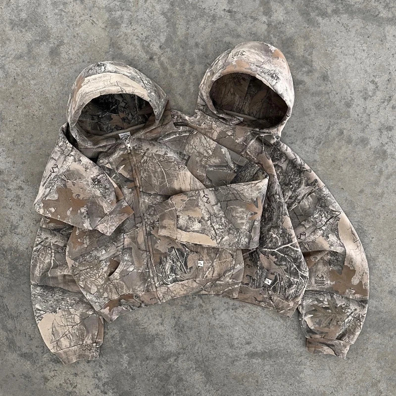 Veste Camo Streetwear -  streetwear - Veste Camo Y2K pour un Style Streetwear Unique