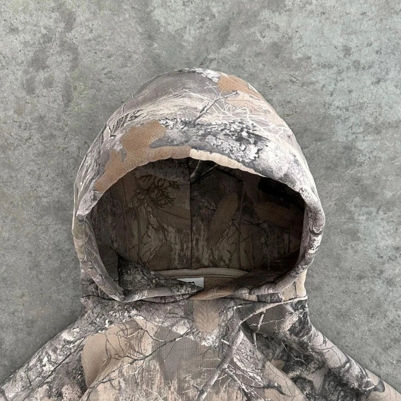 Veste Camo Streetwear -  mode décontractée - Veste Camo Y2K pour un Style Streetwear Unique