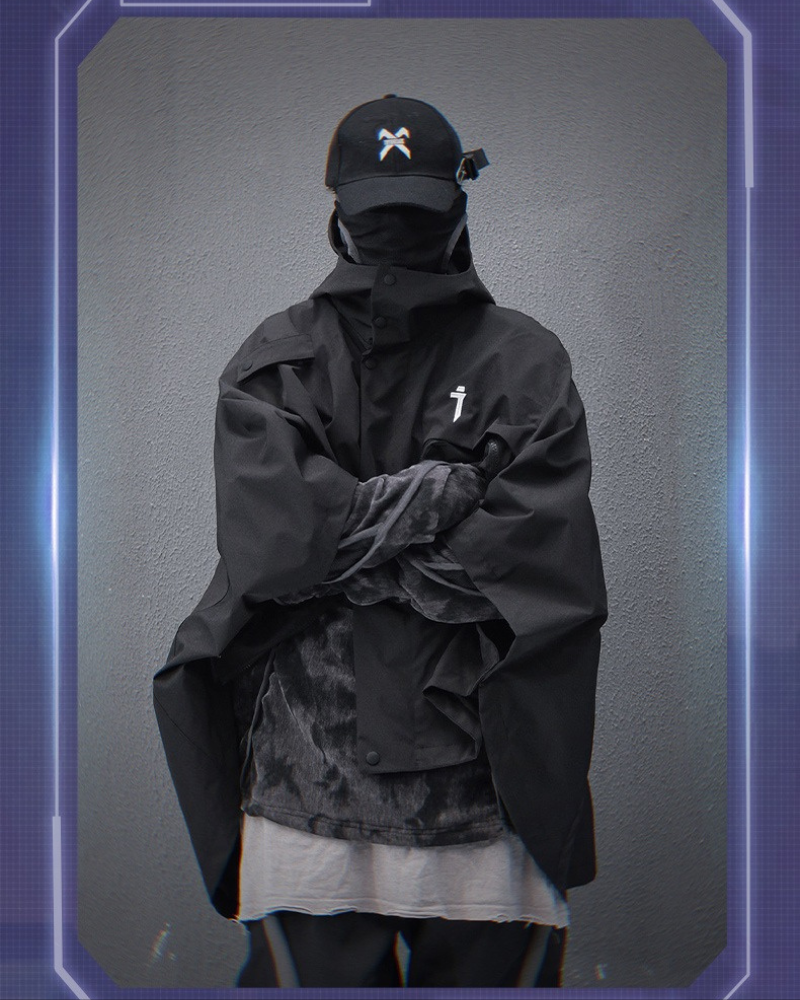 Veste Cape Tech Dynamique -  nylon - Veste Cape Tech Fonctionnelle au Style Moderne