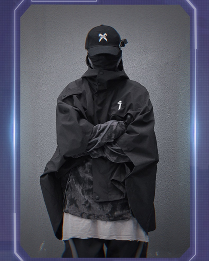 Veste Cape Tech Dynamique -  nylon - Veste Cape Tech Fonctionnelle au Style Moderne