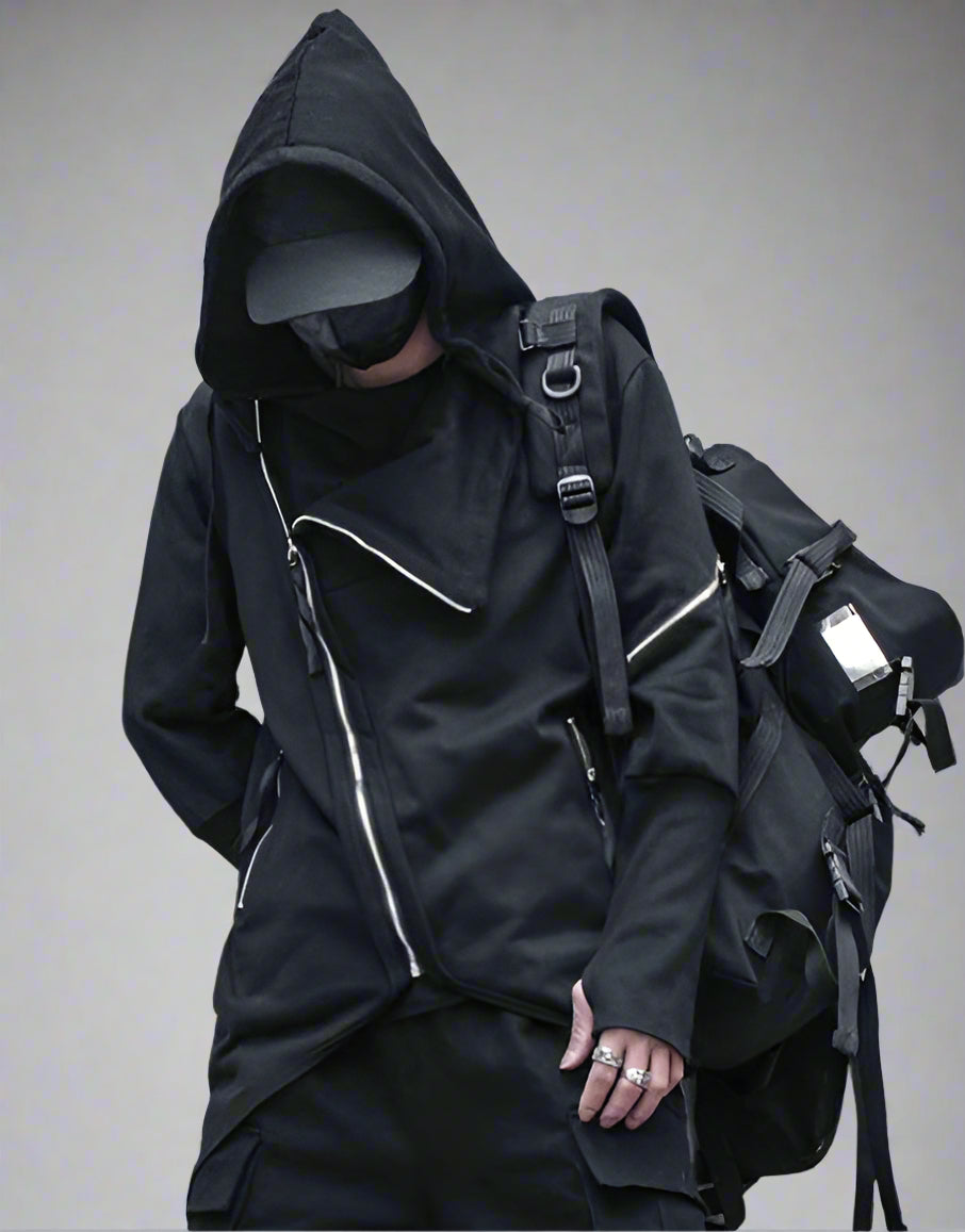 Veste à Capuche Camouflage Urbain - veste techwear japonaise - Veste à Capuche Camouflage pour un Style Urbain
