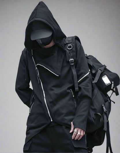Veste à Capuche Camouflage Urbain - veste techwear japonaise - Veste à Capuche Camouflage pour un Style Urbain