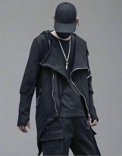 Veste à Capuche Camouflage Urbain -  veste futuriste - Veste à Capuche Camouflage pour un Style Urbain