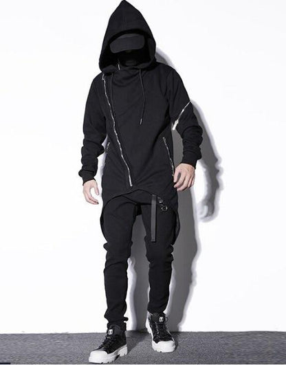 Veste à Capuche Camouflage Urbain -  veste noir - Veste à Capuche Camouflage pour un Style Urbain